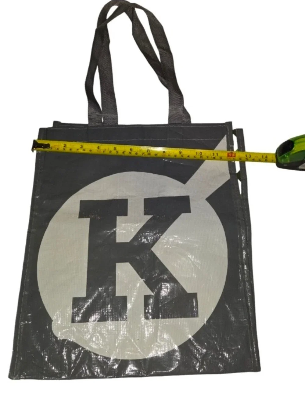 Unbranded Gray Messenger Tote with White Logo - Durable Everyday Carry